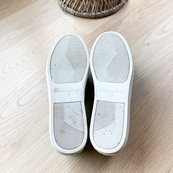 REBECCA MINKOFF fuzzy blue pompom slip on sneaker - Picture 7 of 8